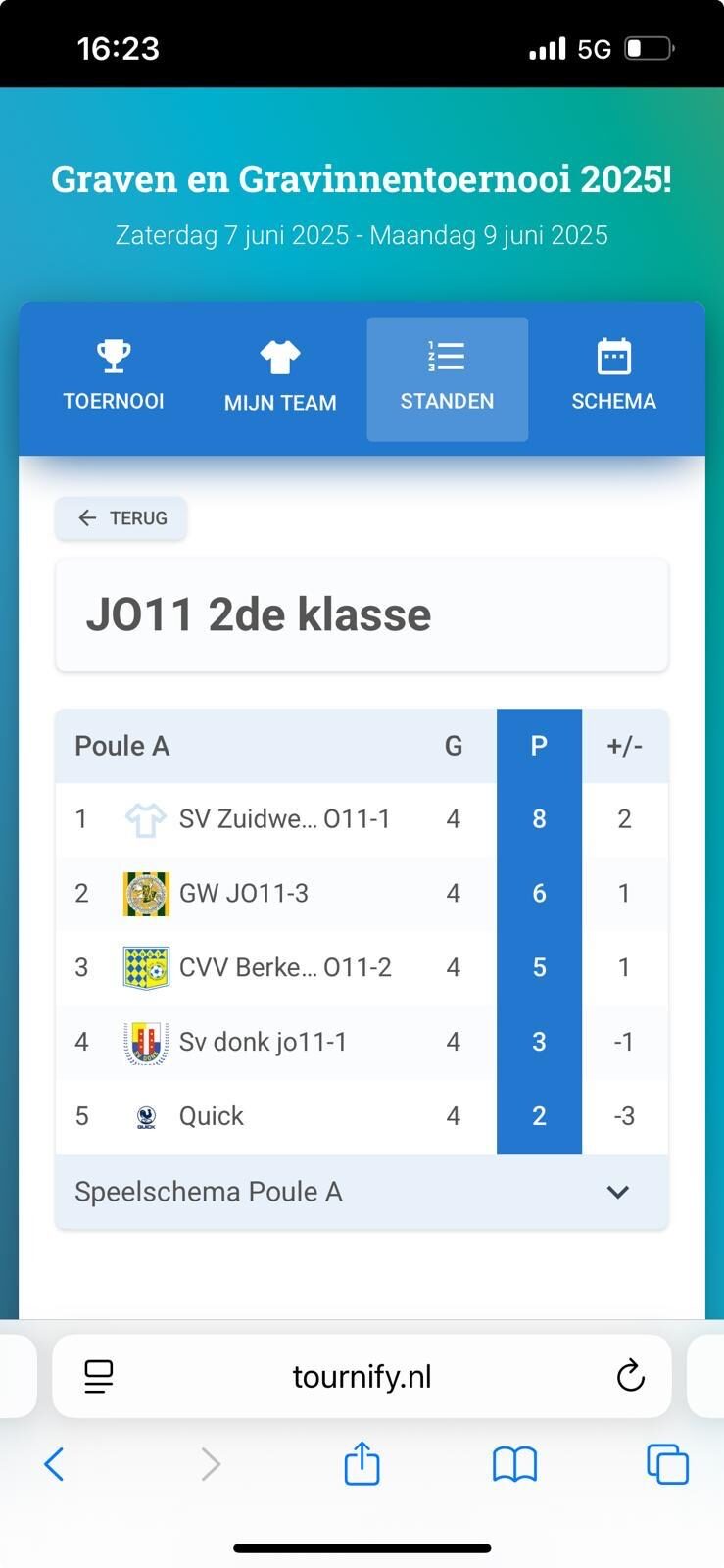 HMC Touzani FC O.11 Wint Toernooi